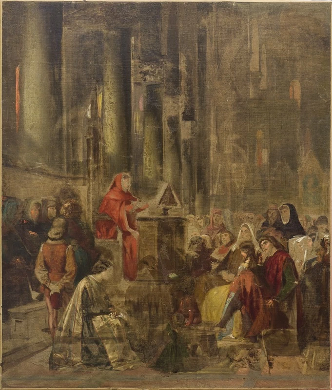 Stefano - Boccaccio legge la Divina Commedia, Gallerie degli Uffizi, Galleria d’arte moderna, Firenze